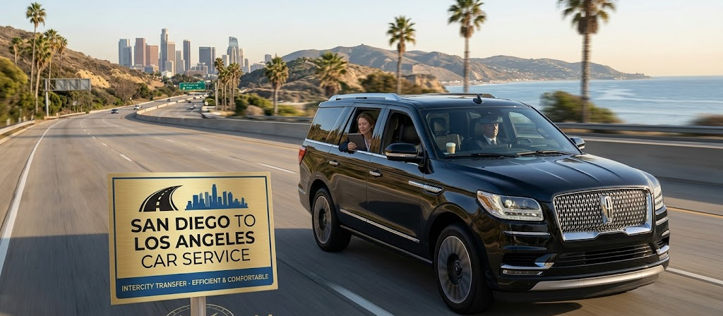 San Diego to Los Angeles Car Service | Luxury Long-Distance Chauffeur Travel by Black Car Limo San Diego